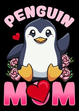 Penguin Mom Kawaii