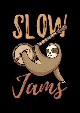 Sloth Hanging on Banjo