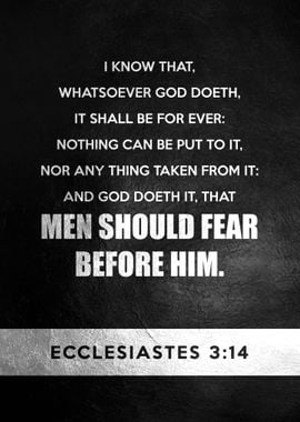 Ecclesiastes 3 14