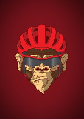 Cyclist Chimpanzee