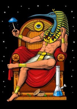 Psychedelic God Thoth