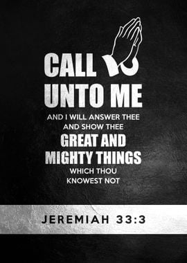 Jeremiah 33 3