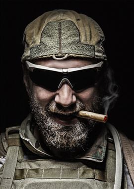 Special Forces smoking