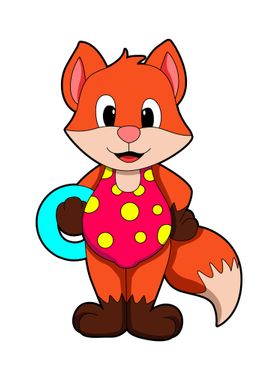 Fox Swimming Swim ring