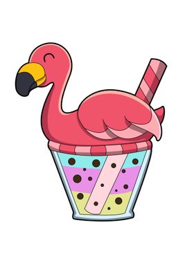 Flamingo Mug of Juice