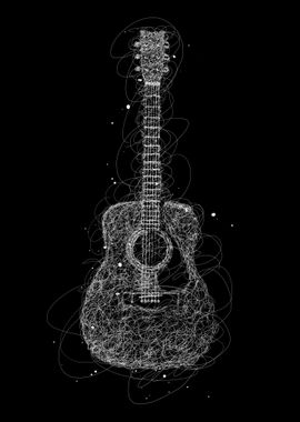 guitar acoustic scribbles