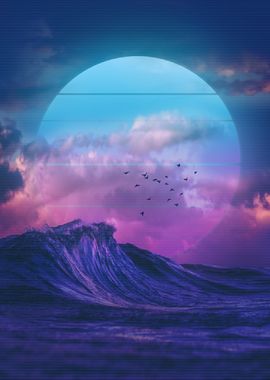 synthwave ocean dream