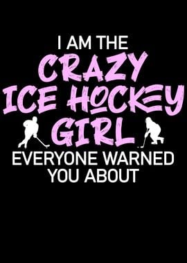 crazy ice hockey girl