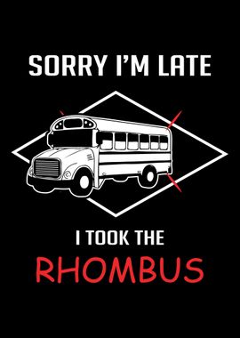 Took The Rhombus Pun Maker' Poster, picture, metal print, paint by