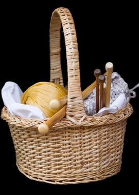 wool in basket