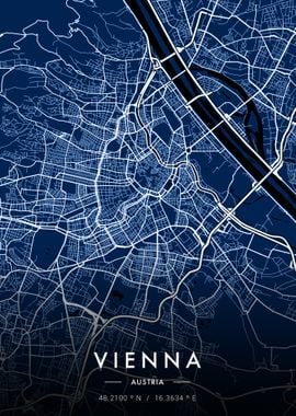 Vienna City Map Blueprint