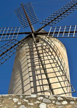 Historic windmill in Palma