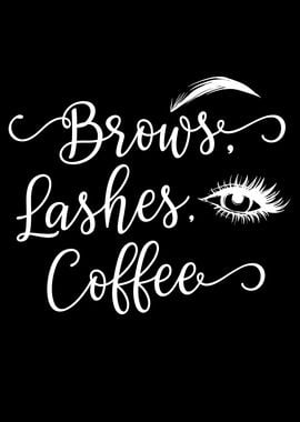 Brows Lashes Coffee