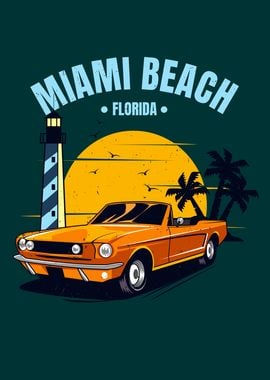 Miami Beach Muscle Car