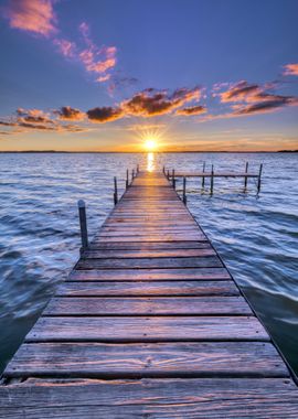 Sea Beach Pier Sunset