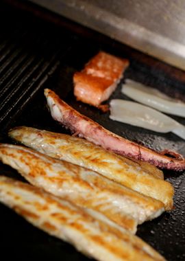 Fish on grill greek style