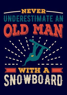 Old Man with a Snowboard