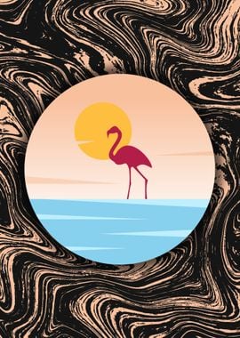 flamingo landscape