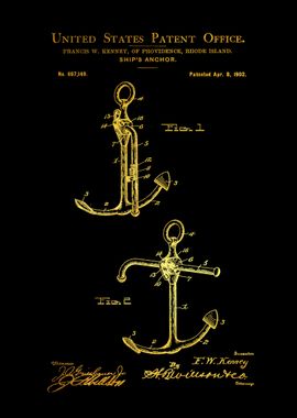 2 Ships Anchor Patent Pr