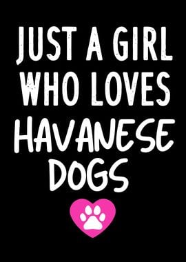 HAVANESE GIRL LOVE DOGS