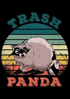 Cute Trash Panda Retro