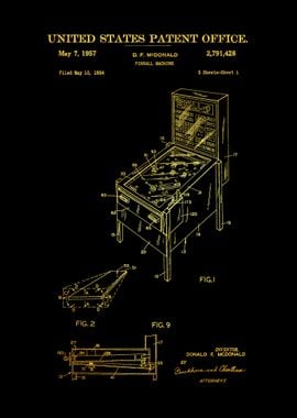 2 Pinball Machine Patent