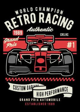 Retro Formula Race Car