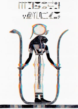 Egypth Neith Glitch Art