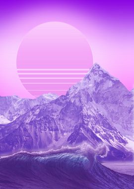 mountain synthwave