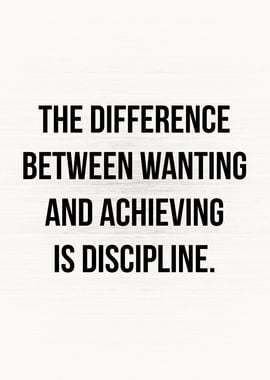 Discipline