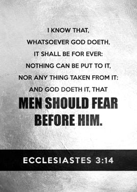 Ecclesiastes 3 14