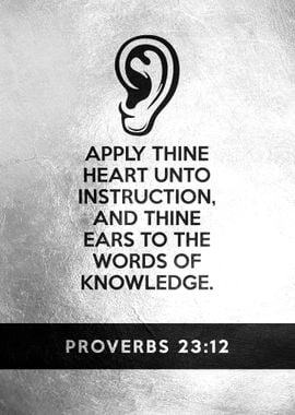 Proverbs 23 12