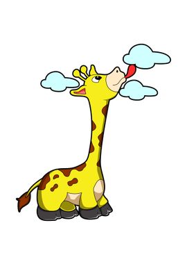 Giraffe Clouds