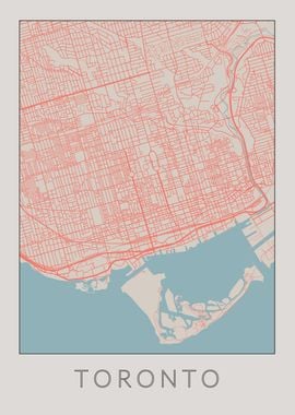 Toronto Vintage Map