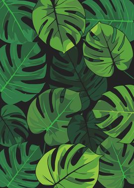 monstera pattern