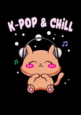 KPop  Chill Kawaii Cat