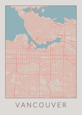 Vancouver Vintage Map