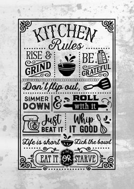 Kitchen Funny Wall Decor