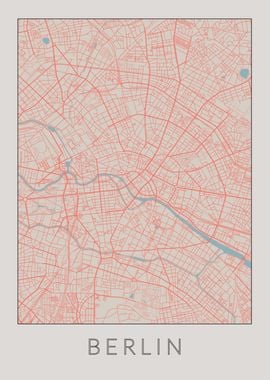 Berlin Vintage Map