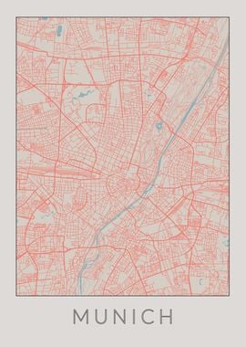 Munich Vintage Map