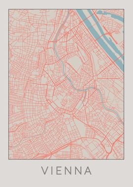 Vienna Vintage Map