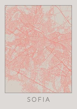 Sofia Vintage Map