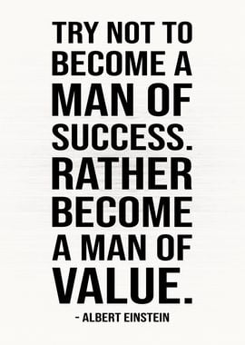 Man of Success vs Value