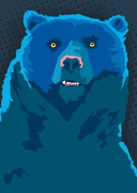 bear in stile pop art