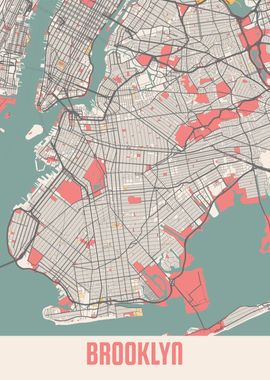 Brooklyn Chalk Map