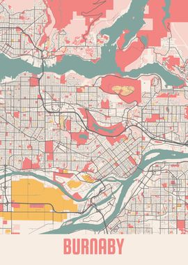 Burnaby Chalk Map