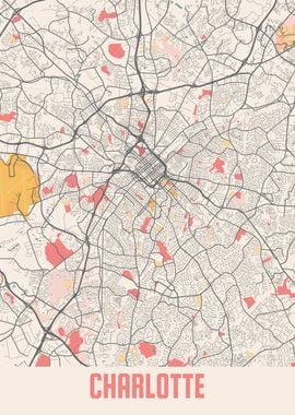 Charlotte Chalk Map