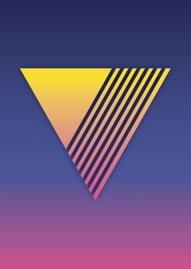 80s Retro Letter V