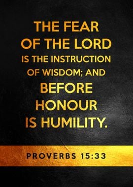 Proverbs 15 33