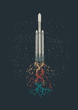 Space Travel DNA Rocket